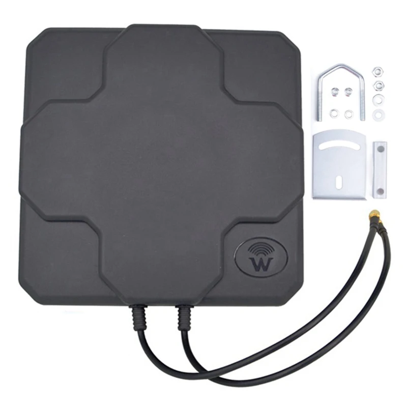 

18Dbi наружная 4G LTE антенна с высоким коэффициентом усиления 698-2690 МГц внешняя антенна двойной SMA штекер для беспроводного маршрутизатора ретр...