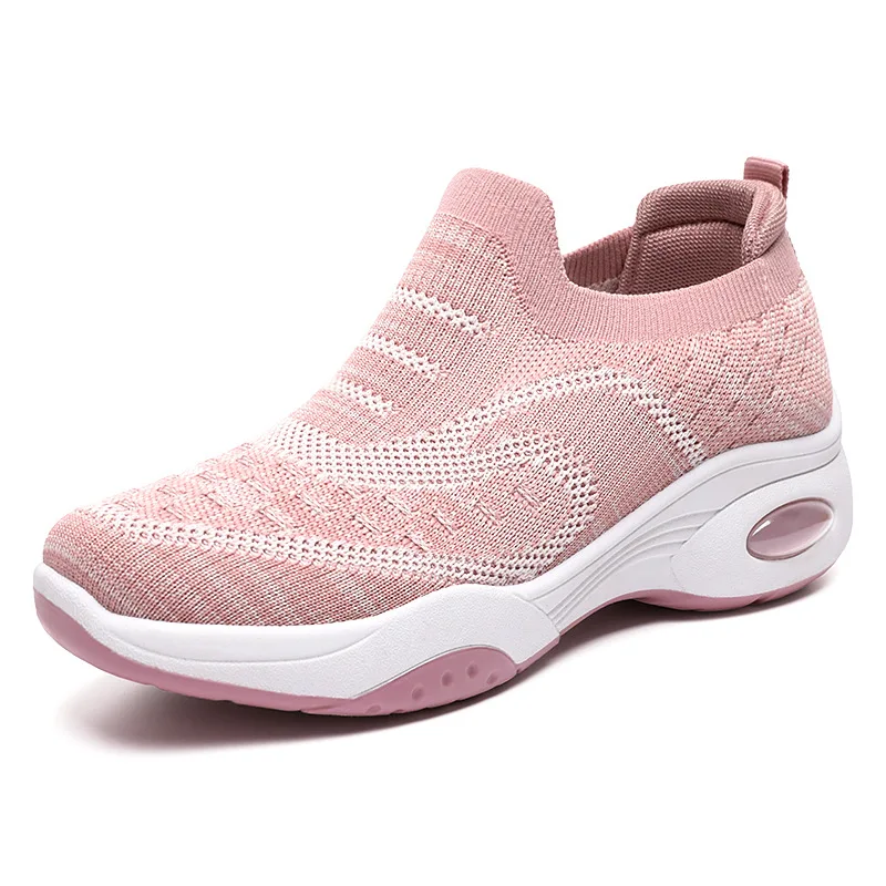 

Женские кроссовки на танкетке, дышащие сетчатые кроссовки с воздушной подушкой, повседневная спортивная обувь для бега, новинка 2023