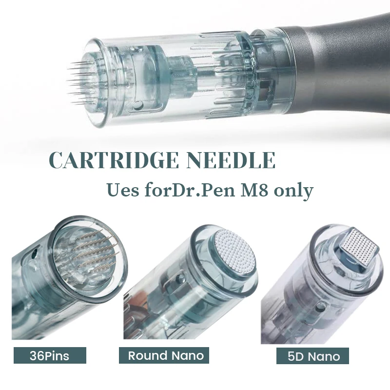 Фото Сменные стерильные микроиглы Dr Pen M8 для дермапена, 3D/5D, одноразовые, 11/16/24/36/42 иглы, байонетное крепление №5