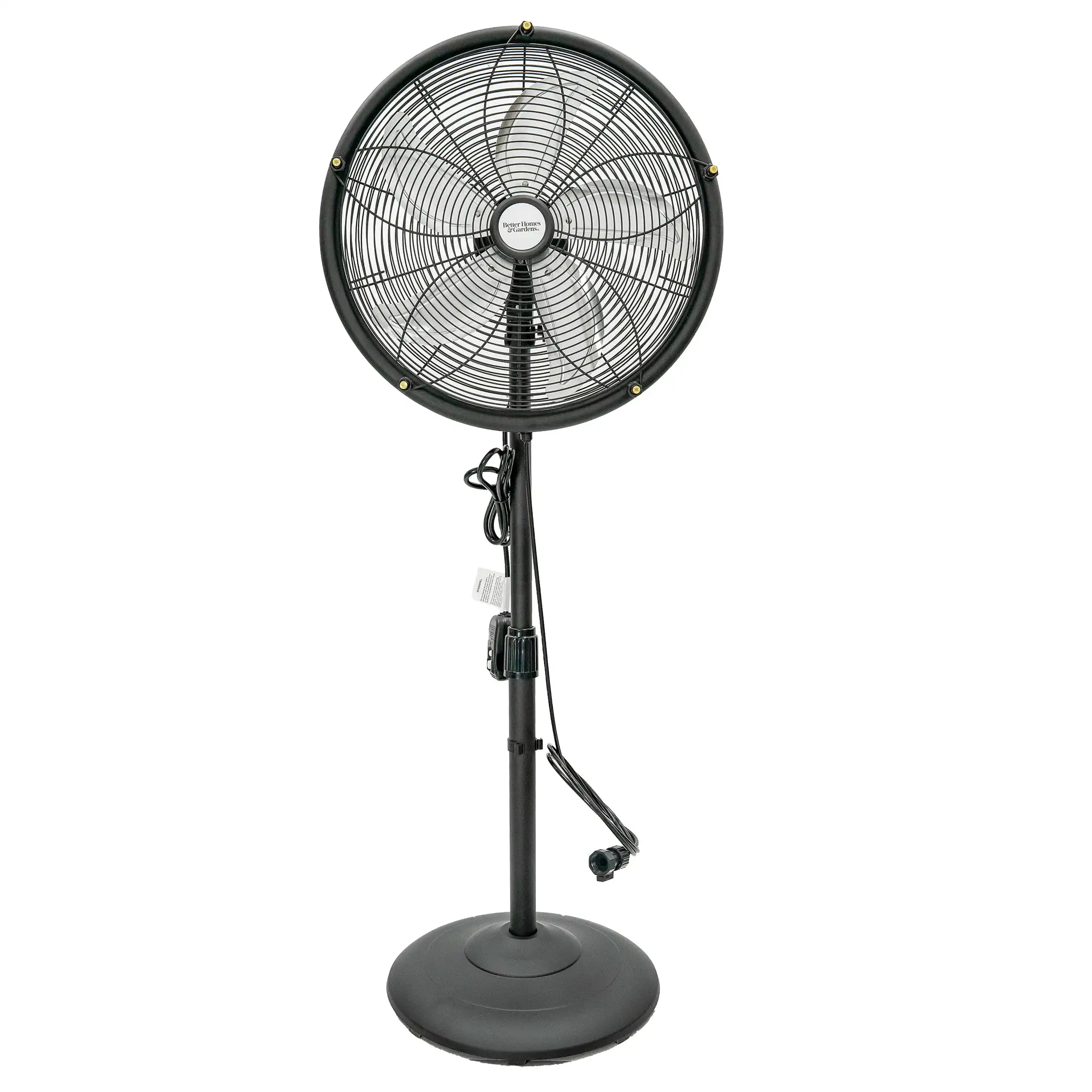

Patio Misting Fan - 18" Metal Stand, 3 Speeds, Black - Stay Comfortable and Cool Outdoors
