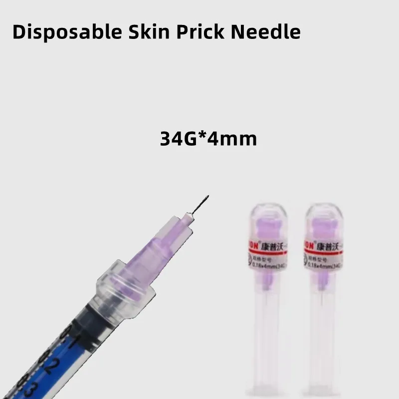 

2023 Disposable Medical Sterile Meso Nano Skin Injection Needle 31G 4mm 34G 1.5/4mm Skin Gel Injection