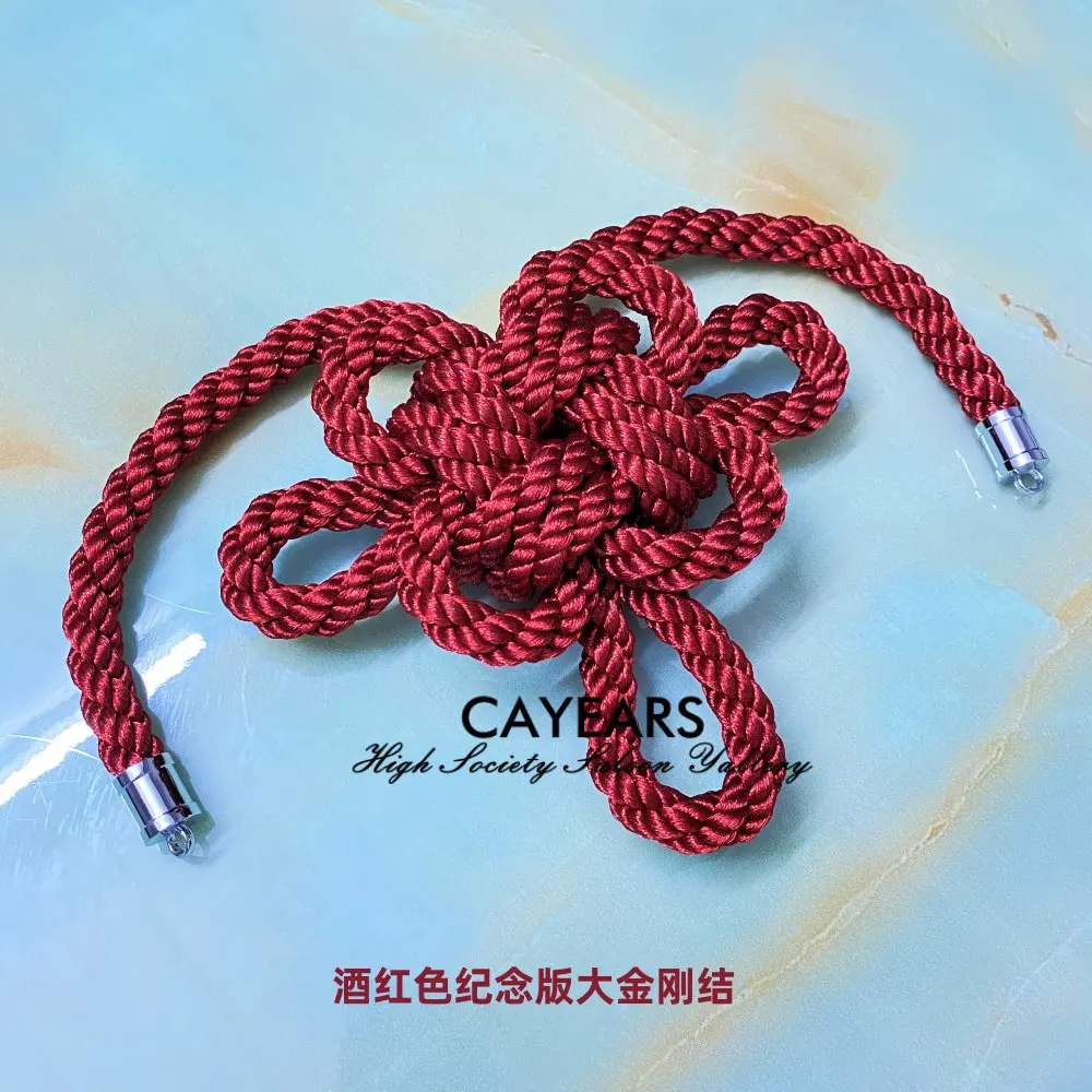 

JDM соединительная планка производство 10th юбилейный выпуск новая модель Kintsuna веревка JP Fusa Kiku узел для автомобиля зеркало заднего вида застежка талисман