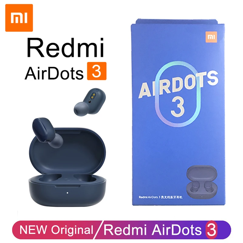 

Xiaomi Redmi AirDots 3 True Wireless Bluetooth earphone aptX Adaptive Stereo Bass With Mic Handsfree Buds 3 TWS Earbuds