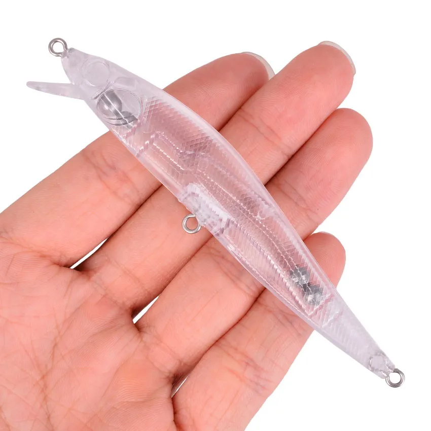 

20Pcs Unpainted Fishing Lure Blank Minnow 105mm 8.6g Floating Minnow Saltwater Plastic Bass Fishing Tackle Pesca Bait
