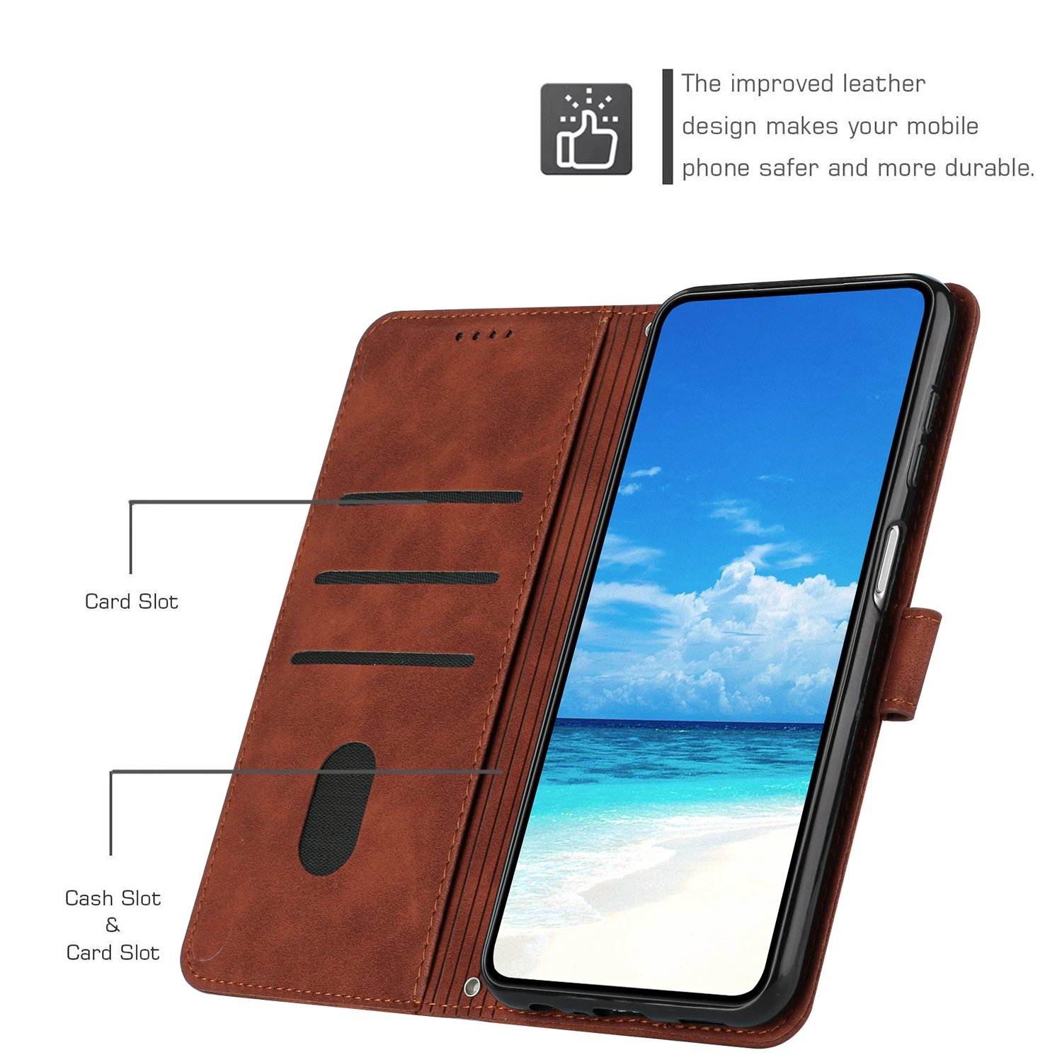 Фото Чехол для телефона Redmi Note 10 Pro/Note 10 Pro Max Core, силиконовый кожаный чехол Love с клапаном №5