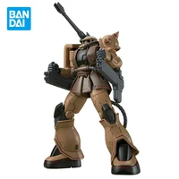 bandai original gundam model kit anime figure ms 06ck zaku half cannon hg 1144 action figures collectible toys gifts for kids