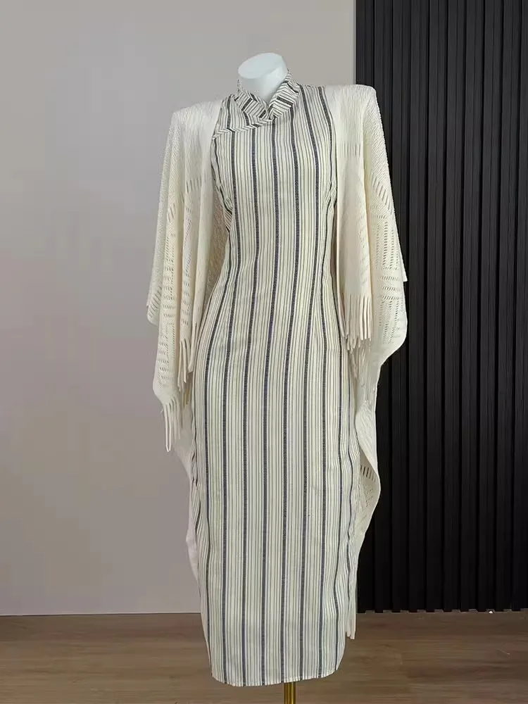 Новое китайское платье Мисс Китайской Республики в стиле ретро High Sense облегающее