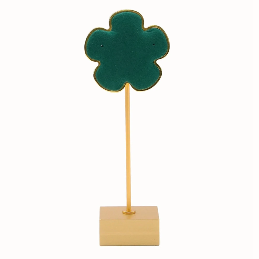 

Fashion Earring Display Stand Microfiber Earring Holder Ear-Shaped Ear Clip Stud Jewelry Display Organizer Stand -C