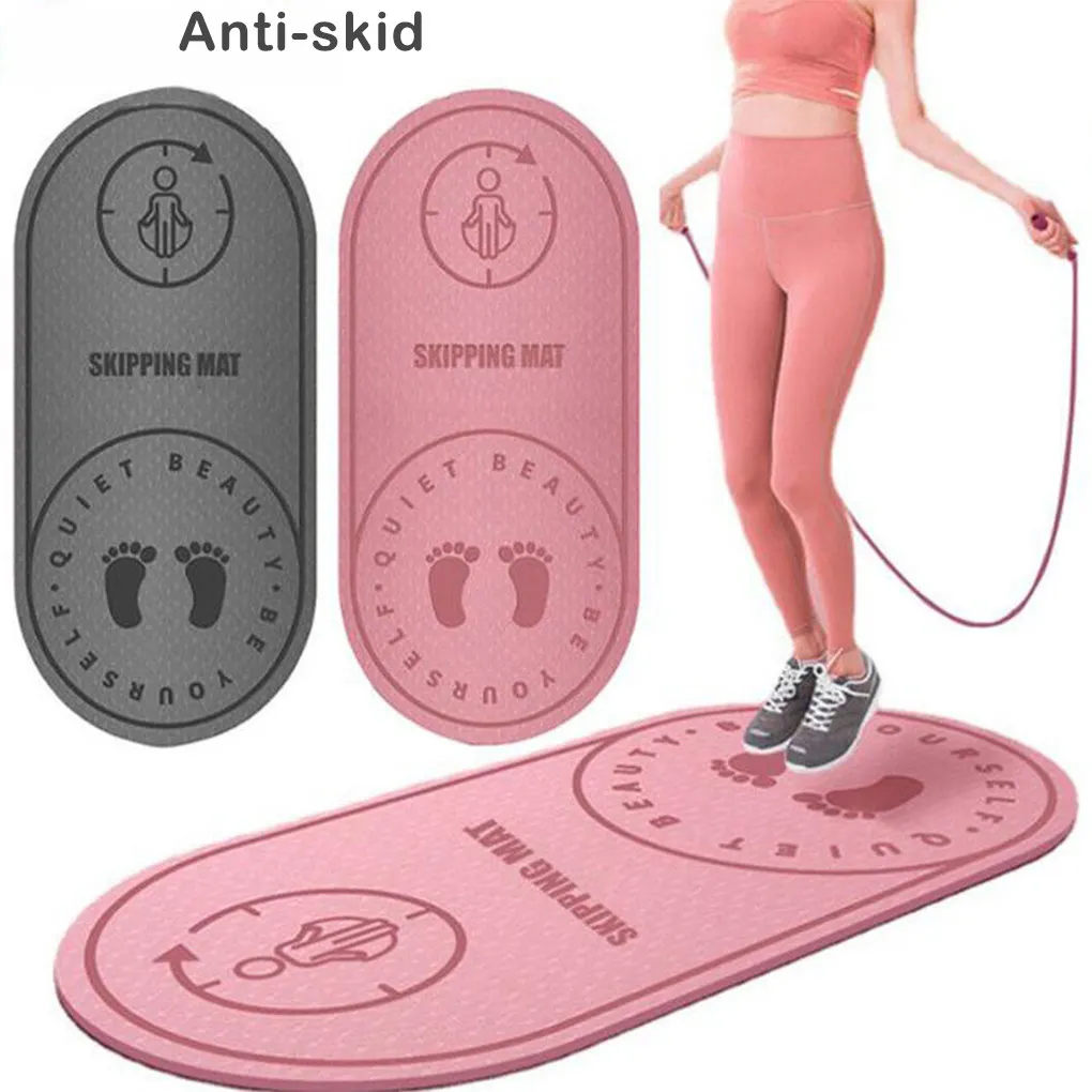 

Jump Rope Mat Exercise Cushioning Mute Yoga Mat Sound Insulation And Shock Absorption High Density Board Anti-noice Mat