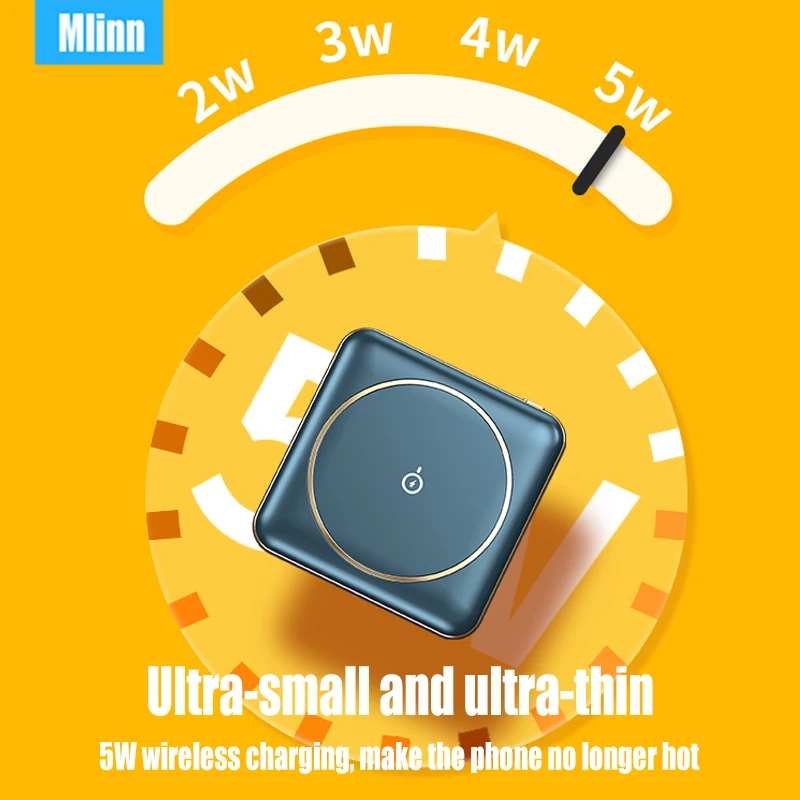 10000mAh Portable Magnetic Wireless Power Bank Small PowerBank Safe Spare Battery Pack Mag for MacSafe iPhone 14 13 12 Pro Max