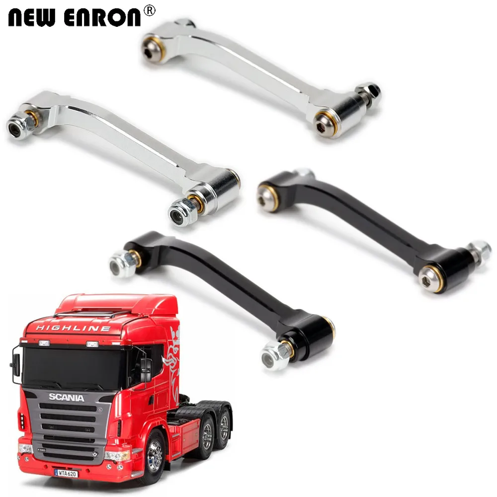 

NEW ENRON 4Pcs Aluminum Radius Arm For RC Model Car 1/14 Tamiya Tractor Truck KING KNIGHT 56301 56304 56309 56314 King Knight