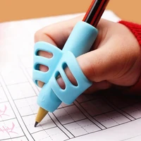 3 pcs children writing pencil pen holder kids learning practise silicone pen aid posture correction device for students