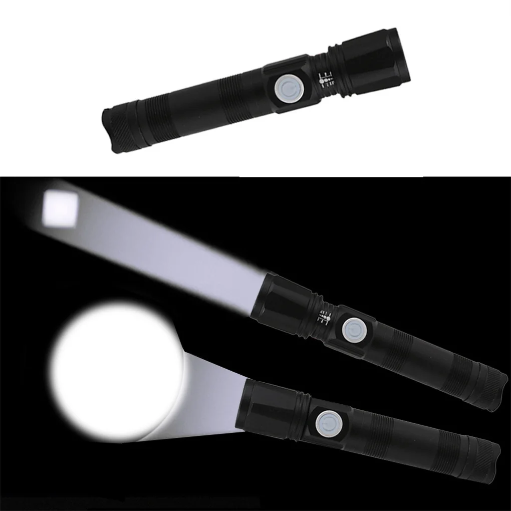 

LED USB Flashlight Battery Powered Light Waterproof Lamp with Rope Night-lights Torch for Outdoor Cycling Running