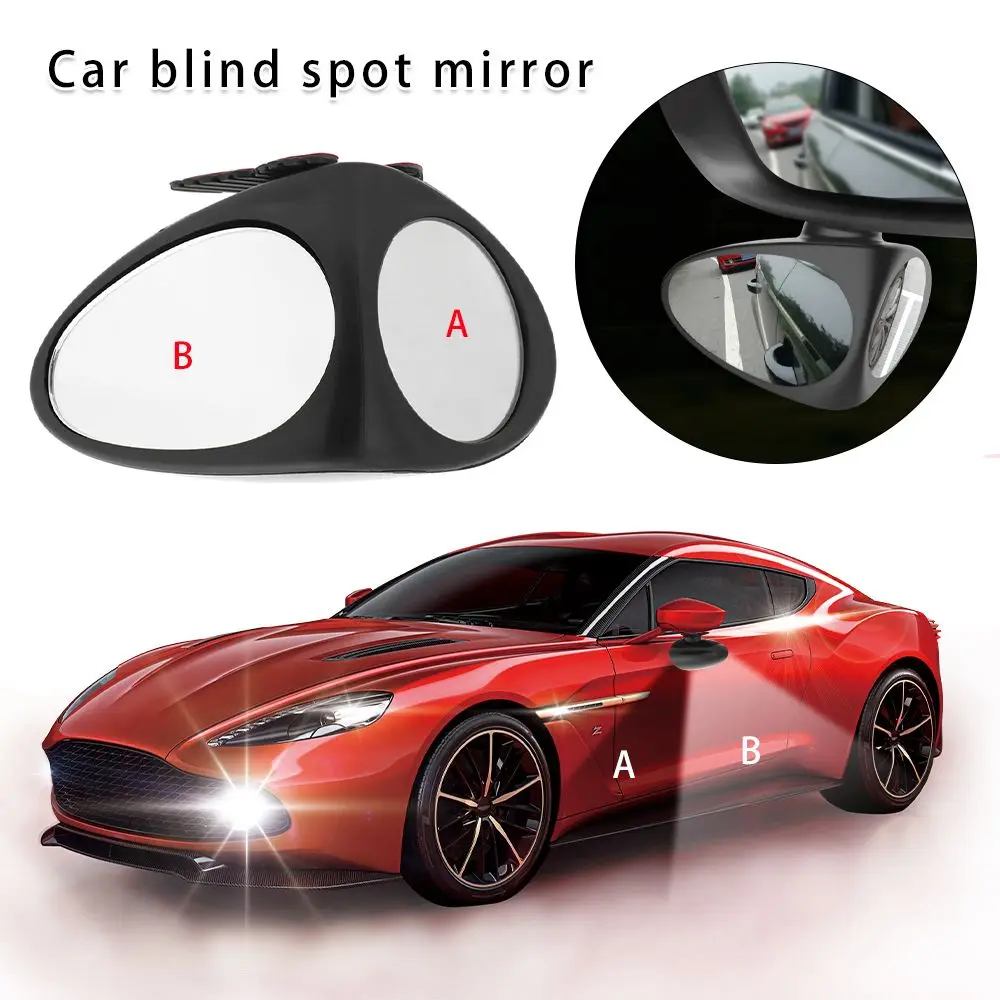 

New Adjustable Wide Angle Convex for Parking Rear View HD Glass 360 Degree Rotation Blind Spot Mirror 2 Side