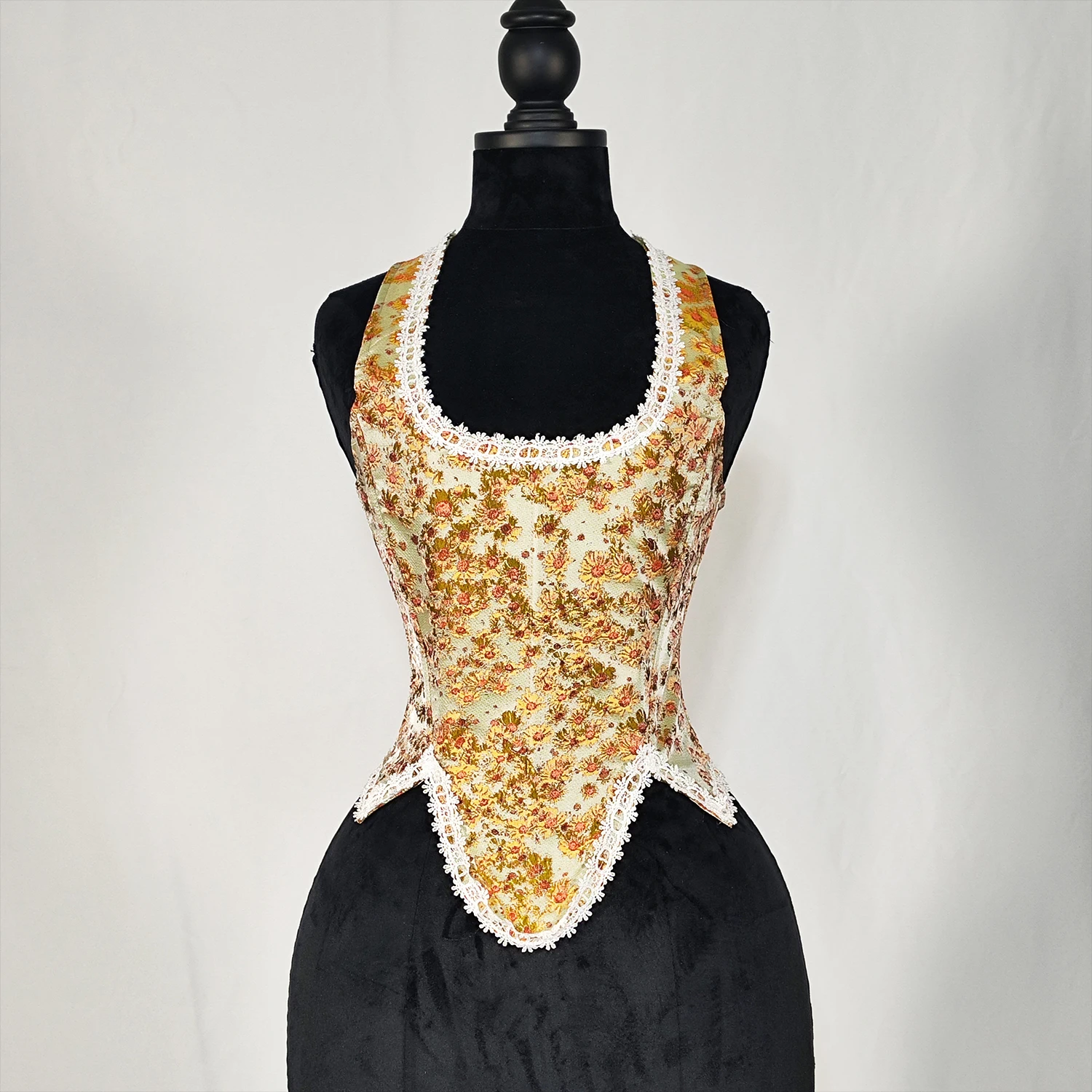 Женский корсет для живота с телом кружевной Бюстье цветочным принтом винтажные