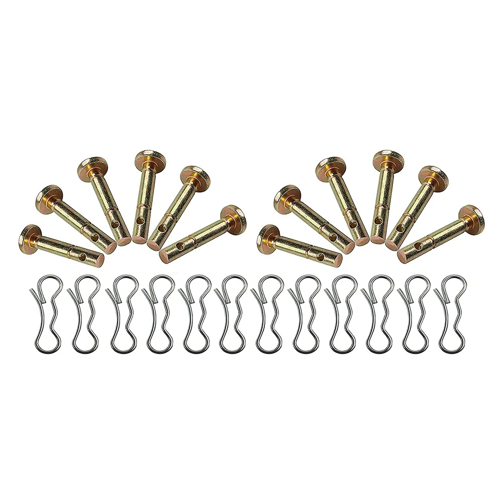 

12 Pcs 738-04124A and 714-04040 Shear Pins and Cotter Pins for Cub Cadet MTD Troy Bilt Snowblowers