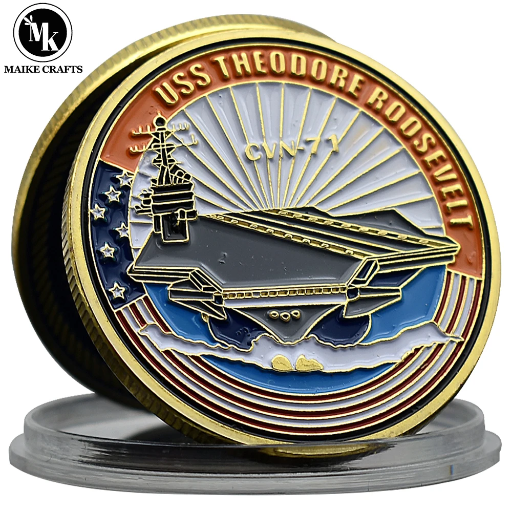

Памятная монета USS Theodore Roosevelt CVN-71