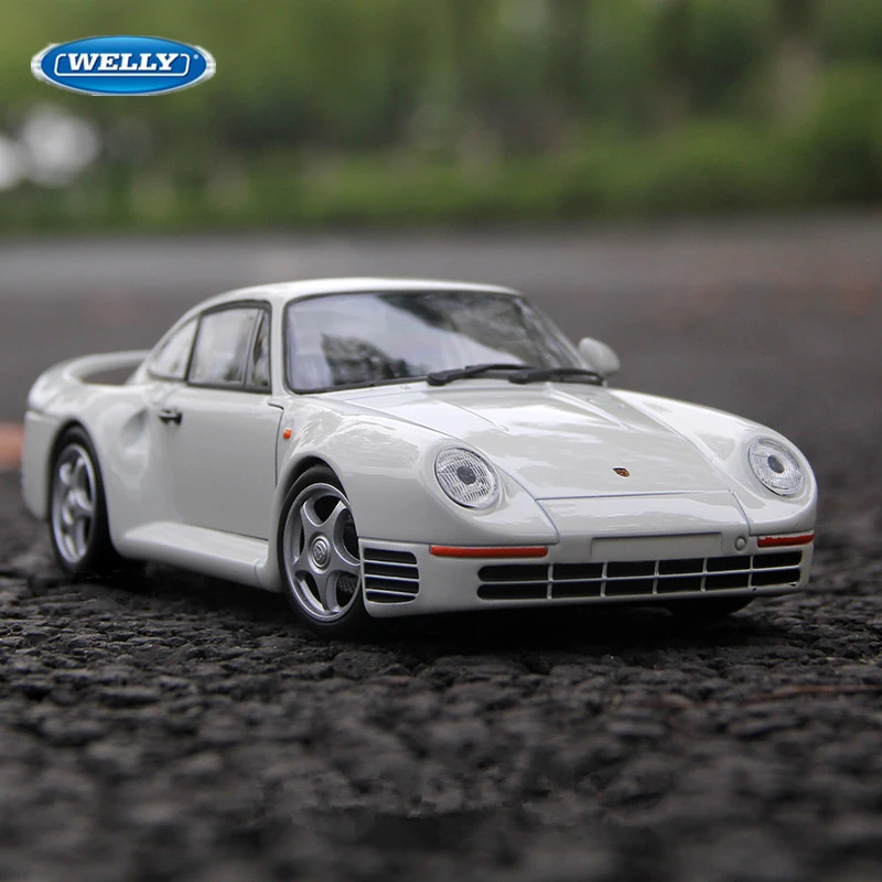 Модель спортивного автомобиля WELLY 1:24 Porsche 959 из сплава литая металлическая