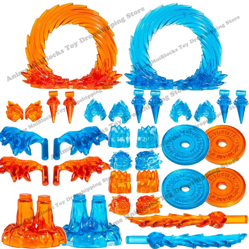 

Anime heroes Weapons Special Effects Accessories For 4cm Mini Action toy Figures Bricks Building Blocks MOC bricks kids DIY Toys