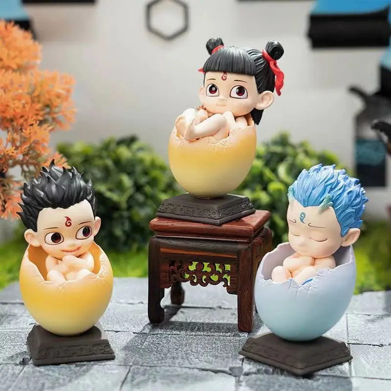 Фото 2025 аниме Nezha:Birth of The Demon Child Ne Zha Egg Pet Random Box Tide Play Maumet Игрушка ручной работы Украшение Официальный оригинал №2