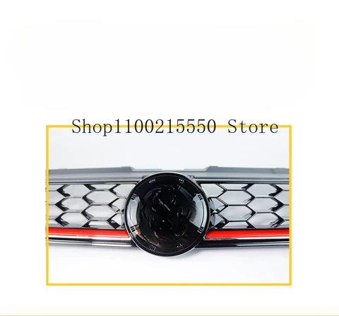 Решетка радиатора для переднего бампера автомобиля GTI, сетчатые гоночные решетки для Volkswagen VW Polo 2014, 2015, 2016, 2017, 2018