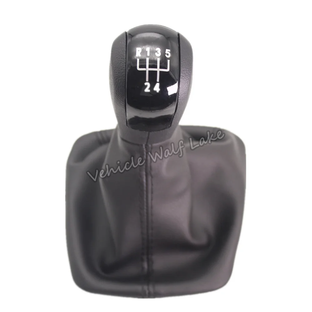 For Skoda Octavia A5 MK2 1Z5 Sedan & Combi 2004 2005 2006 2007 2008 Car 5/6 Speed Gear Stick Shift Knob With Leather Boot images - 6