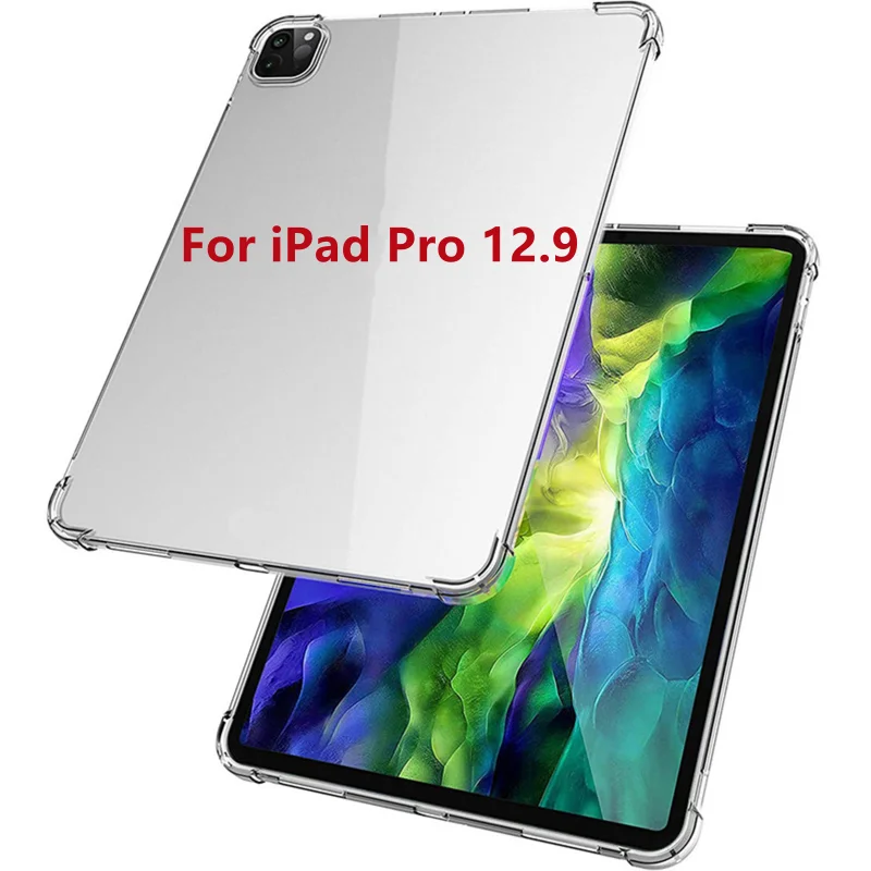 For Ipad Pro 12.9 Case Silicone Transparent Ultra Thin Cover