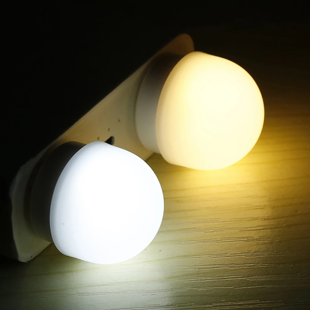 

Portable Mini USB Plug LED Night Light Computer Mobile Power Charging Book Lamp Eye Protection Reading Lamp Small Mushroom Light