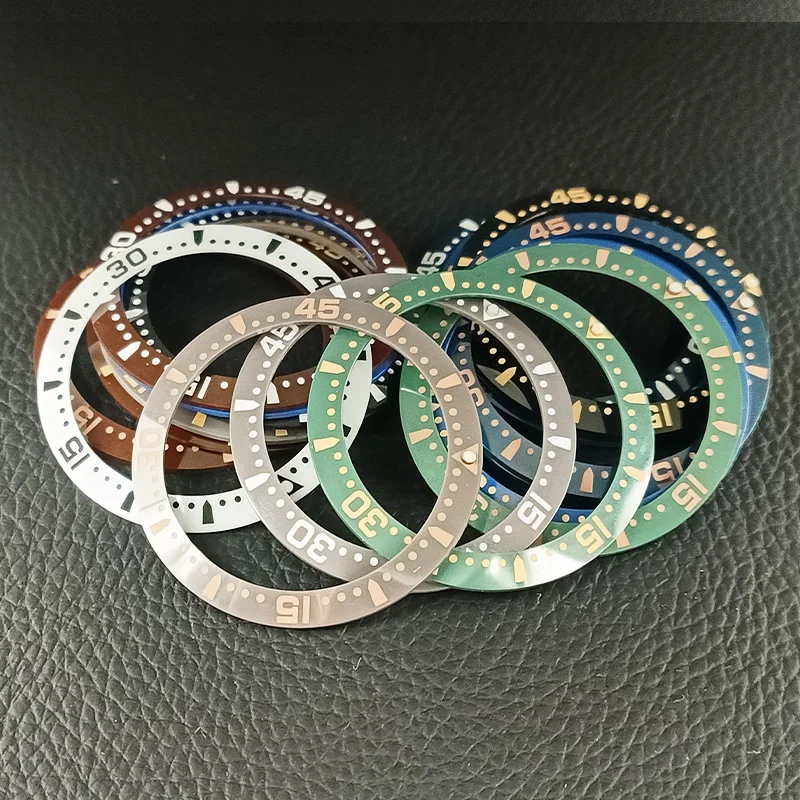 38 мм x 30 5 Наклонные керамические вставки для Seiko SKX007 SKX009 SRPD SUB-часы Φ NH36 NH35 механизм