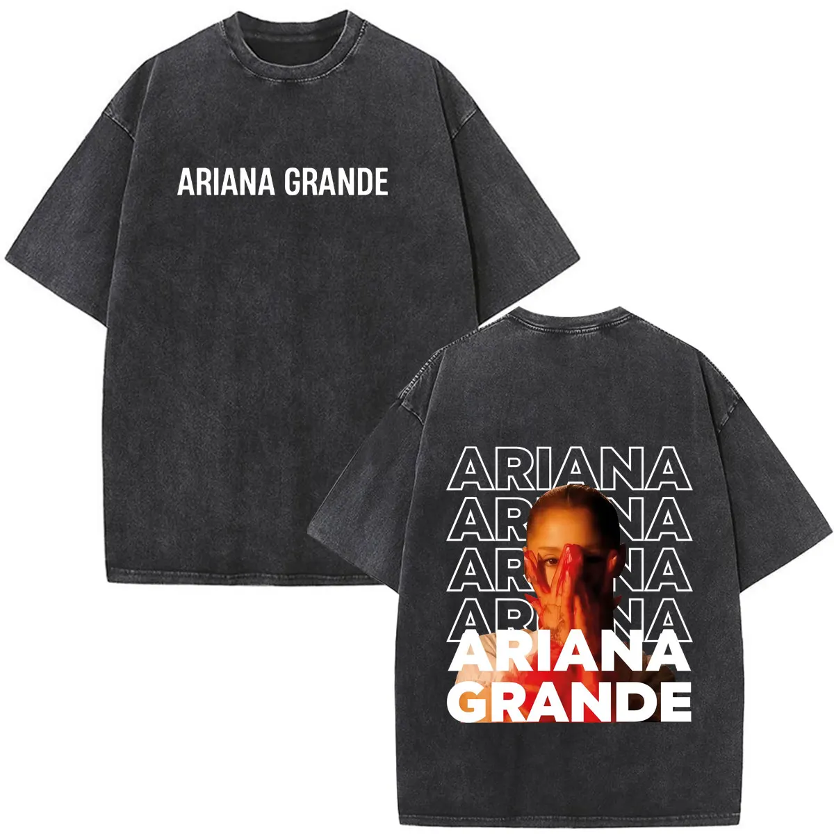 Фото Футболка Ariana Grande The Eternal Sunshine Tour 2026 с винтажным принтом, унисекс, модная, хлопковая, повседневная, в стиле стритвир. №4