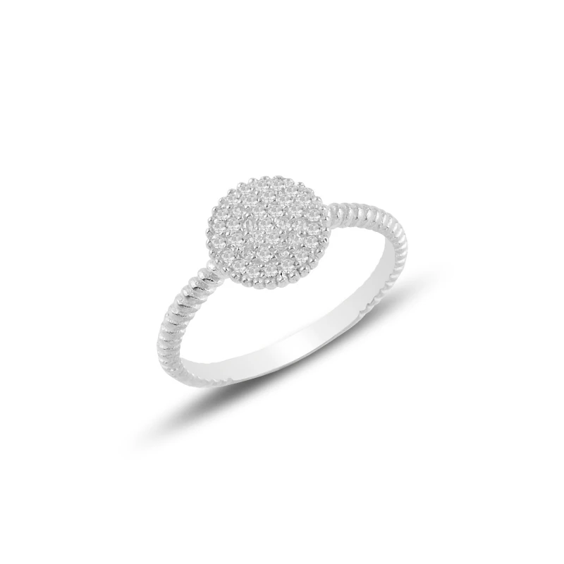 

Серебряное кольцо с фианитом
