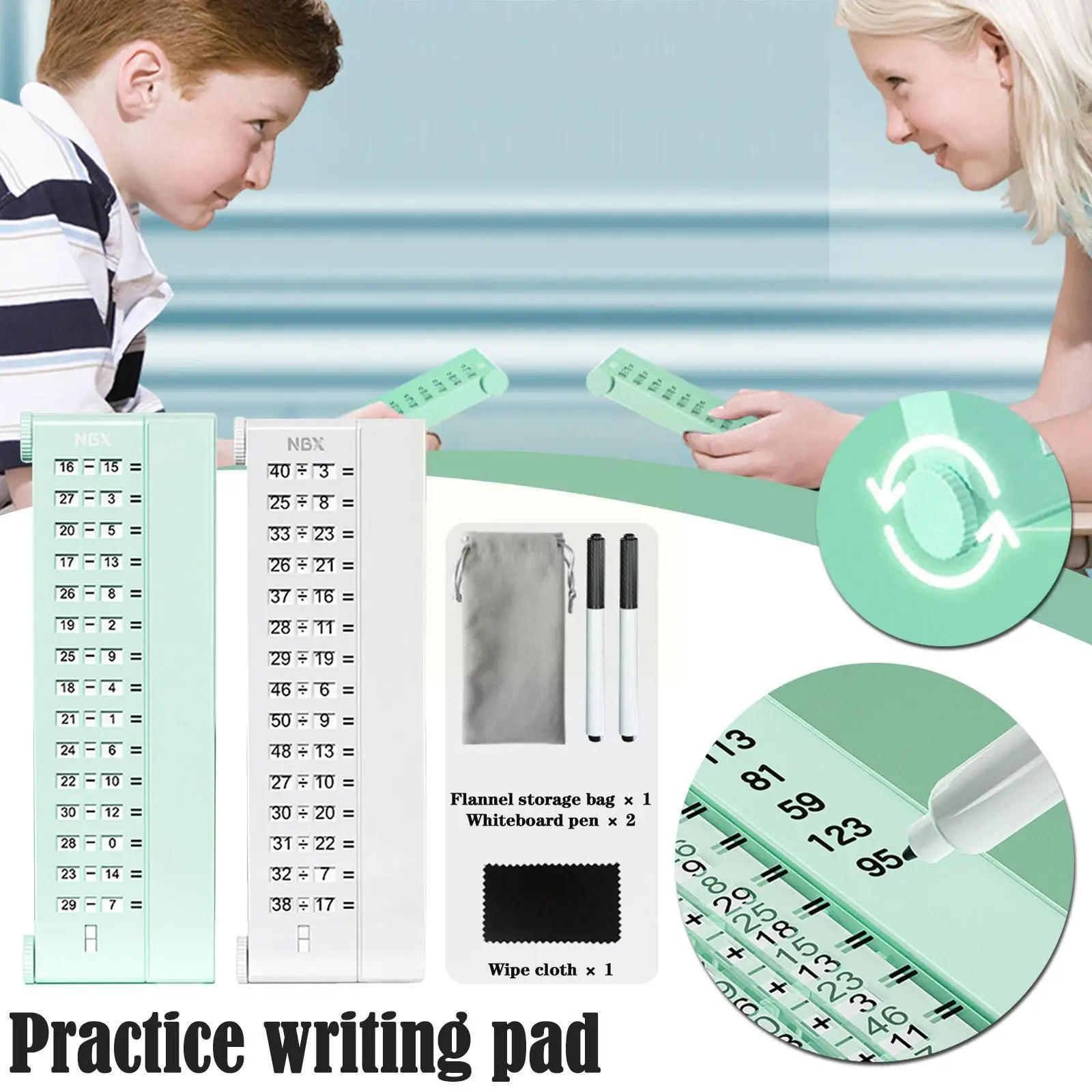 Arithmetic Tablet Pocket Question Artifact Children's Addition Subtraction New Writing And Mouth Practice Math Board Calcul G3r4