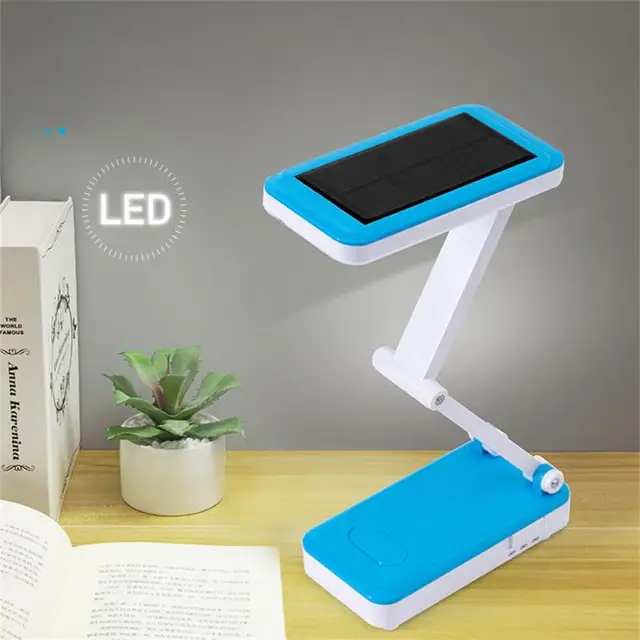 Led Table Lamp Solar Battery Rechargeable Foldable Desk Lamps With 26LEDs Adjustable LED Night Light For Reading Indoor Lighting 1
