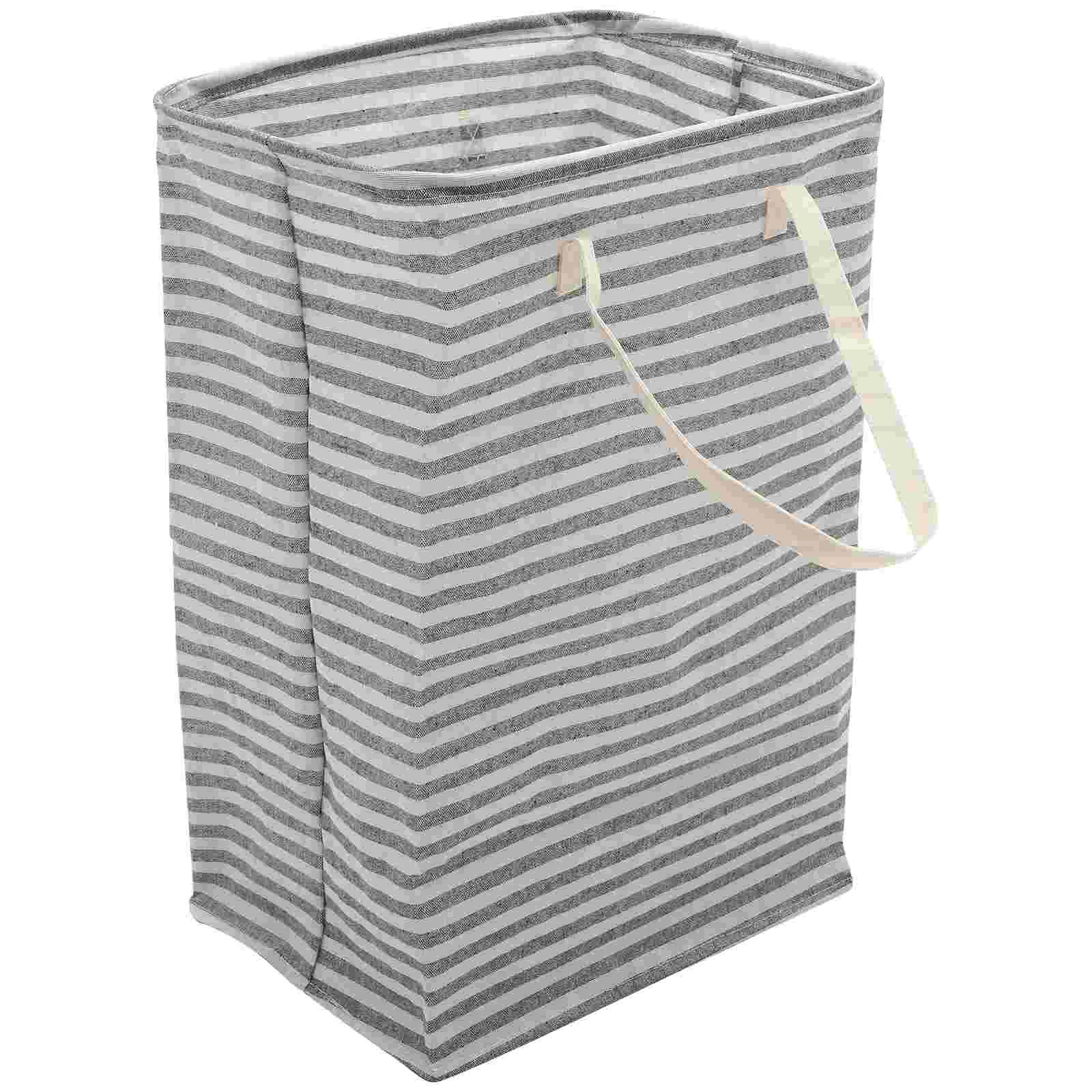 

Laundry Basket Storage Hamper Clothes Baskets Foldable Dirty Collapsible Large Bin Toy Cotton Fabric Container Linen Box Handles