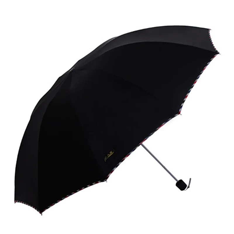 umbrella 3311 black gum upgrade double umbrella folding sunny umbrella sun umbrella sun umbrella advertising umbrella