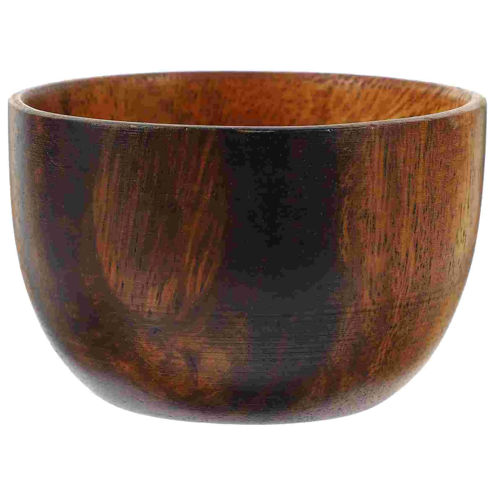 

Flat Bottom Food Serving Bowl Smooth Wooden Salad Bowl Versatile Food Serving Bowl