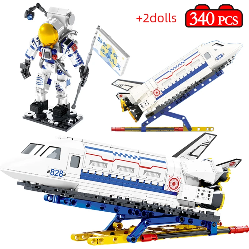 

340 шт., Детский конструктор «космический корабль»