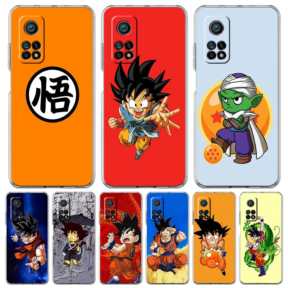 

Dragon Ball Z Case for Xiaomi Mi 11 Lite 10T Pro Note 10 Lite 9 11T 9 SE 12 12X Phone Cover Shell Clear Soft Coque Bag