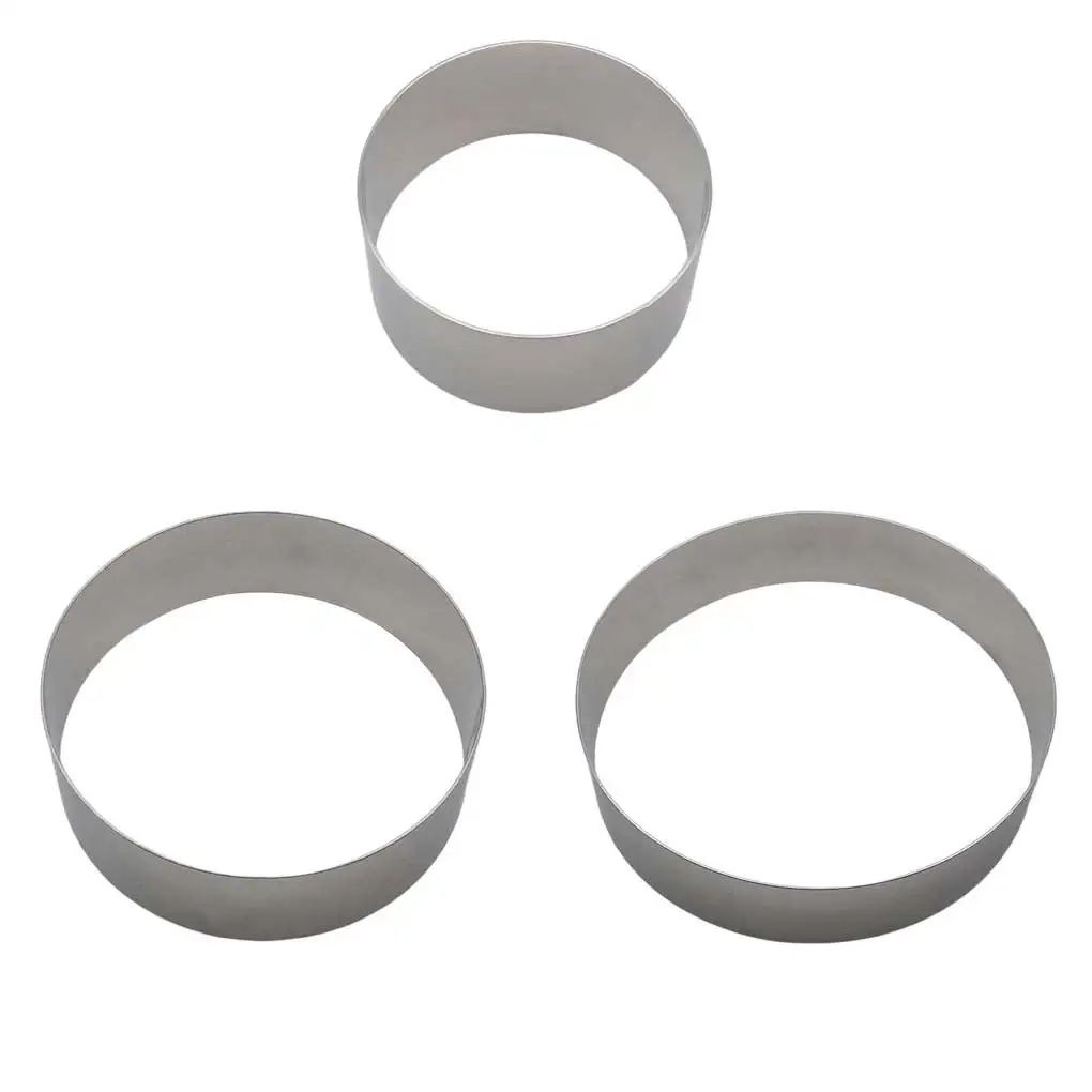 

Кольцо для мусса, форма для торта из нержавеющей стали, круглая посуда разных размеров для выпечки, Инструменты для декорирования кексов и десертов, домашнее украшение 4