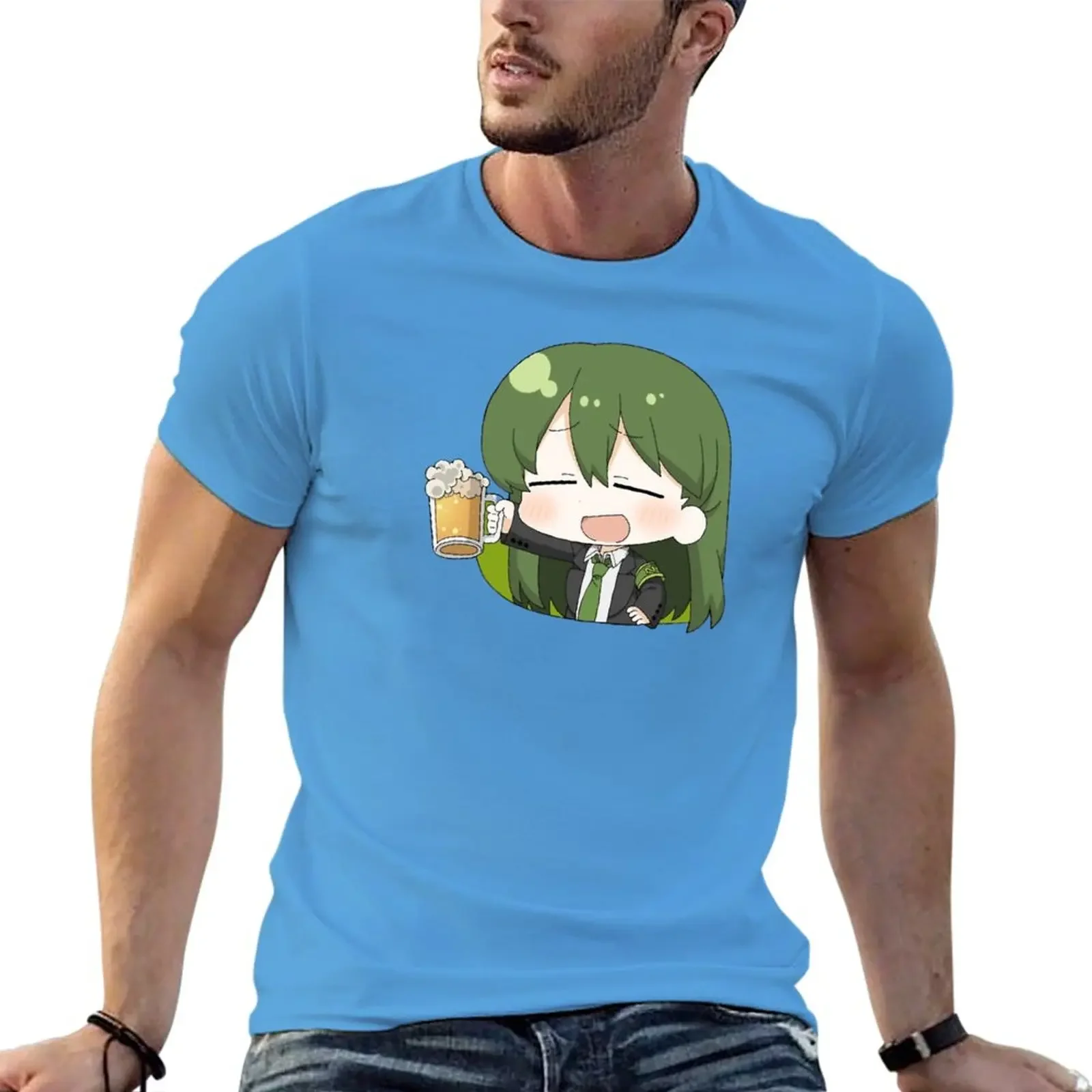 Аниме футболка для мальчиков с принтом животных Мужская одежда Новинка