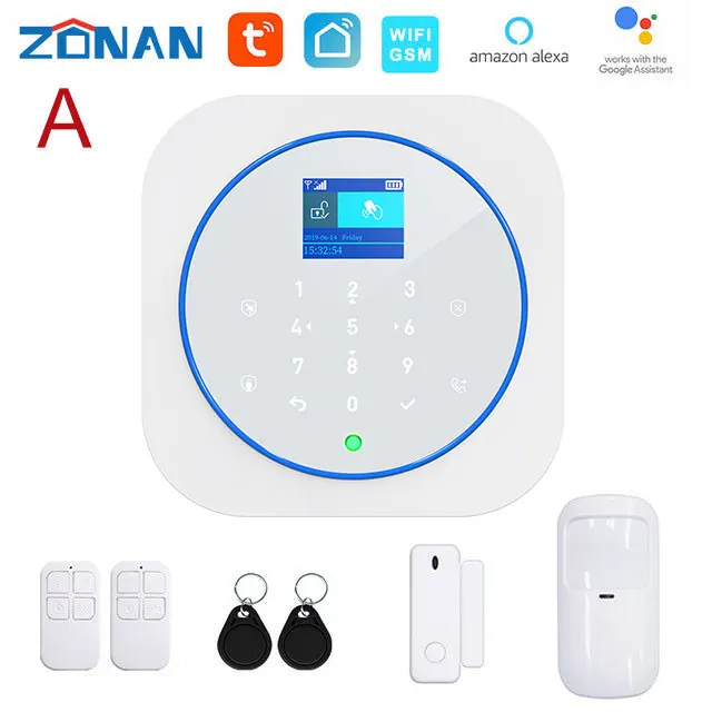 

TUGARD TUYA Smart Life 433MHz All Touch Screen Wireless WIFI GSM RFID Card Burglar Alarm System Smart Home Security DIY Alarm