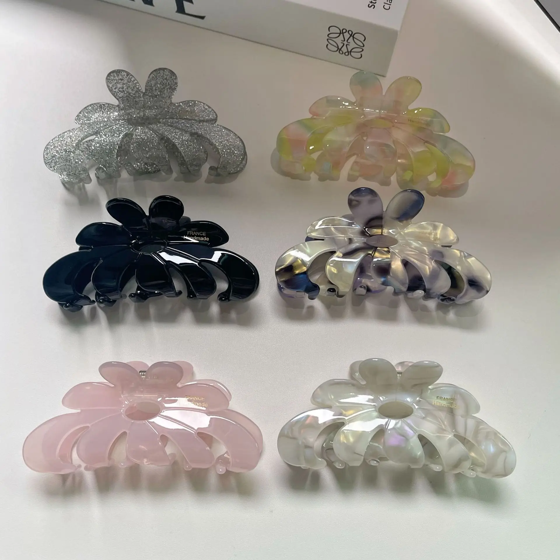Ful Hair Clip Claw Fashion Acetic Acid Shark Clip Hair Accessori
