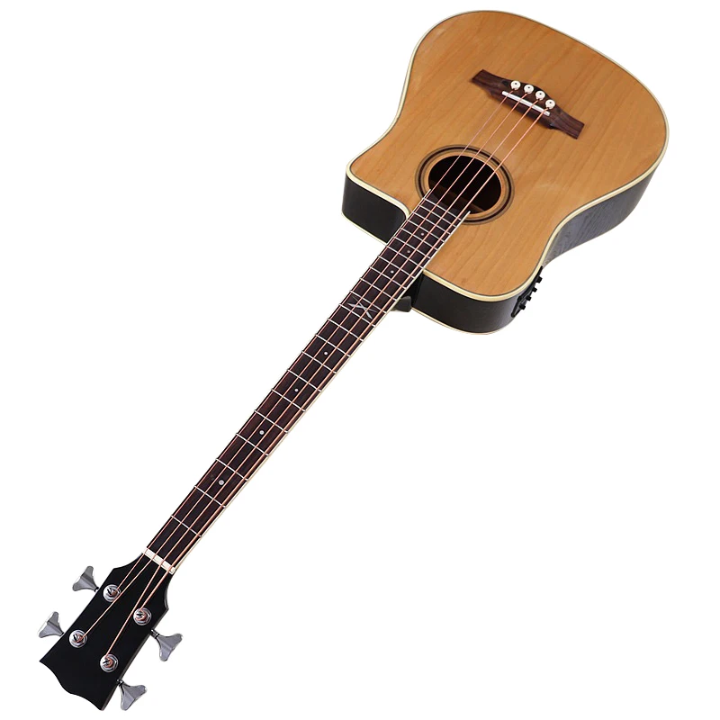 Бас-гитара из липы с блестящей отделкой 4 струны 43 дюйма |