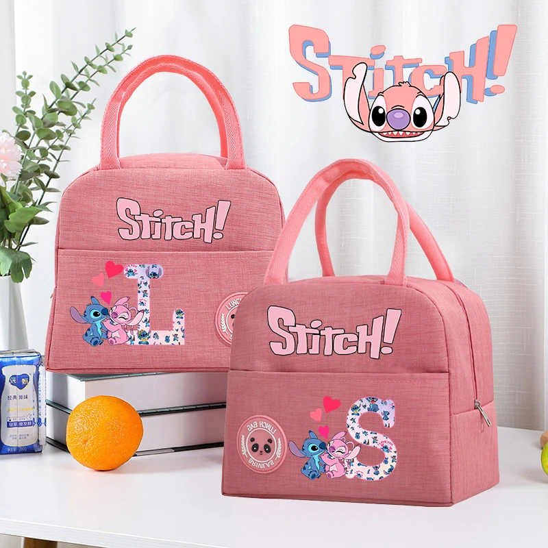 Lilo &amp Stitch Disney Girl Сумка для обеда Портативная детская сумка еды Путешествие Обед