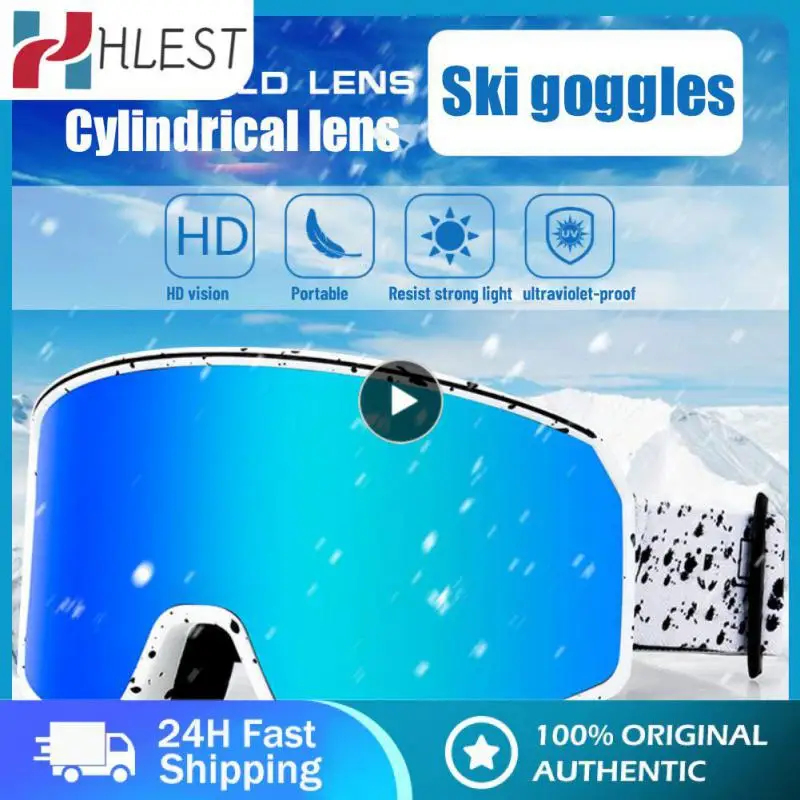 

Eye Protection Cylindrical Anti Fog Ski Glasses Clear Wide Field Ski Goggles Windproof Outdoor Ski Goggles Ski Goggles Anti-fog