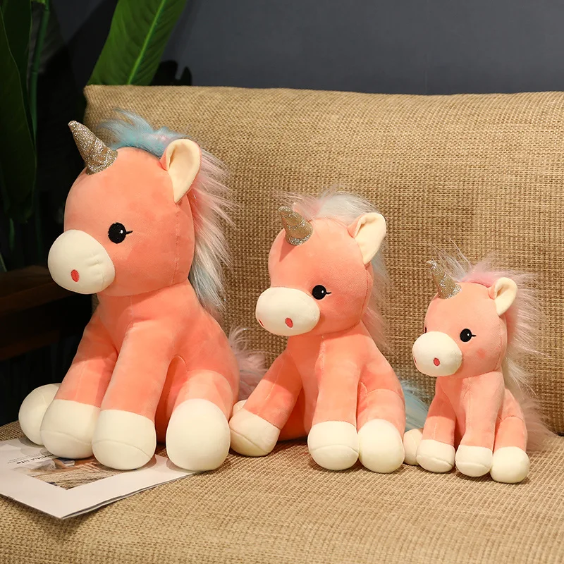 

28/38/45cm Soft Unicorn Plush Toy Baby Kids Appease Sleeping Pillow Doll Animal Stuffed Plush Toy Birthday Gift for Girls Kids