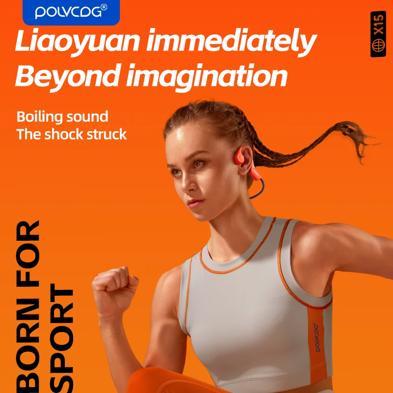 Беспроводные наушники POLVCDG с костной проводимостью