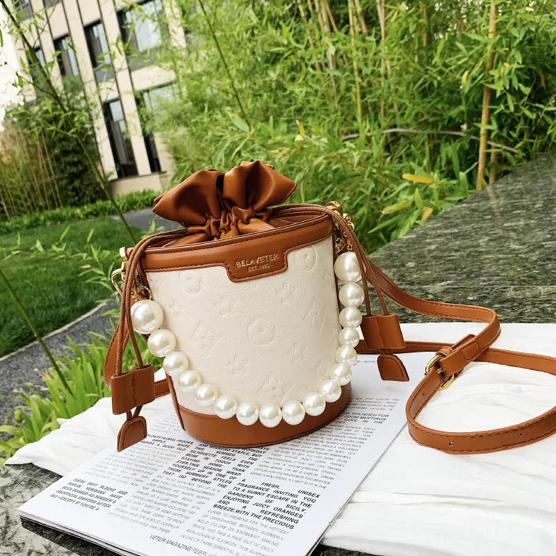 

Креативная многоразовая женская сумка-мешок, новинка, мессенджер с усовершенствованной текстурой, жемчужная Сумка-тоут, сумки на плечо, диз...