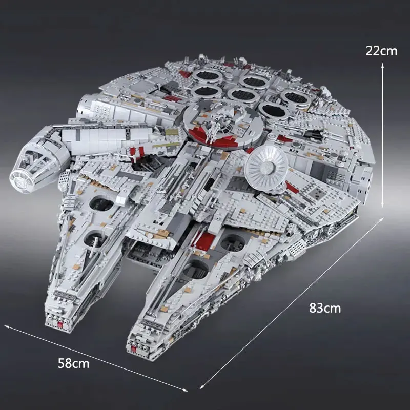 

05132 Famous Movie Series Super Star Fighter Model Building Blocks 7541PCS Brick Toys Kids Birthday Gift Set 75192