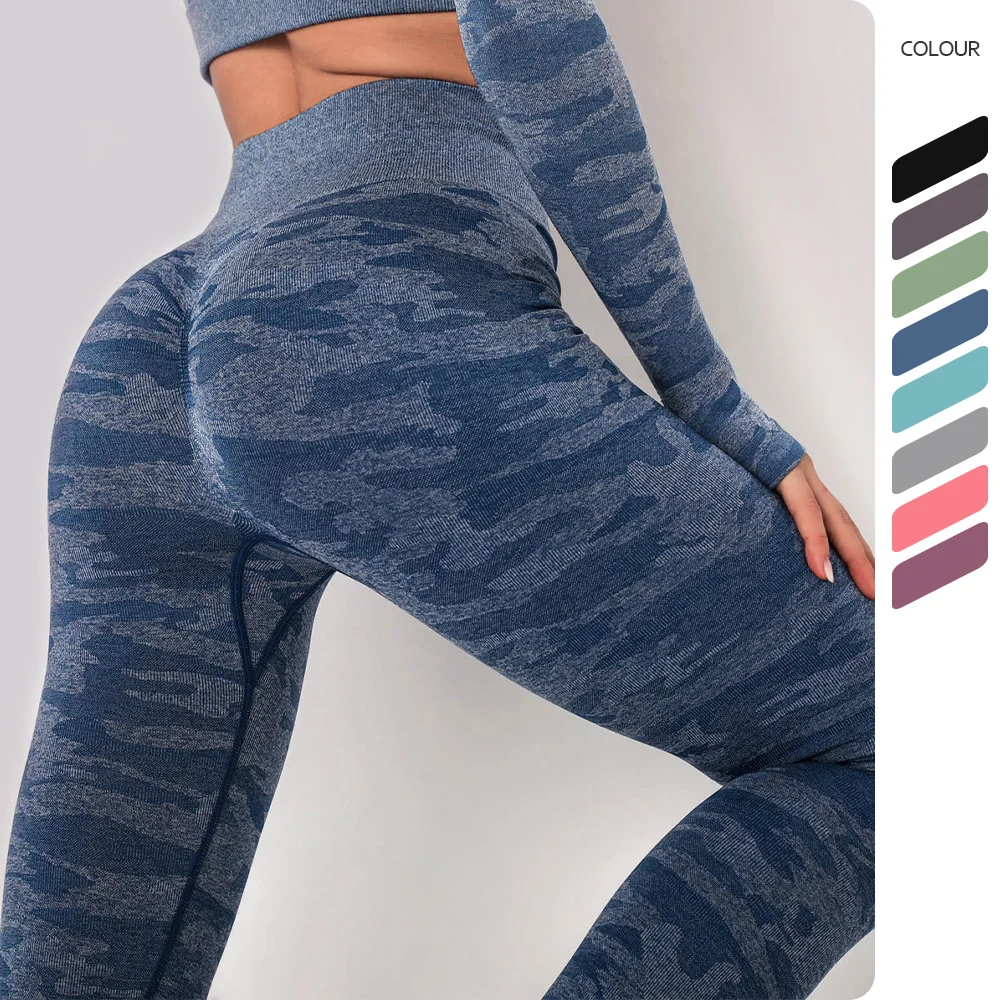 

Leggings Seamless Scrunch Sportswear Women's Gym Tights High Waisted Sport Camo Leisure Yoga Pants Fitness Camo shorts Running